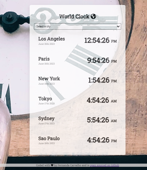 World-Clock app